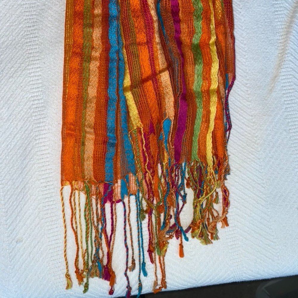 Multi colored scarf/shawl